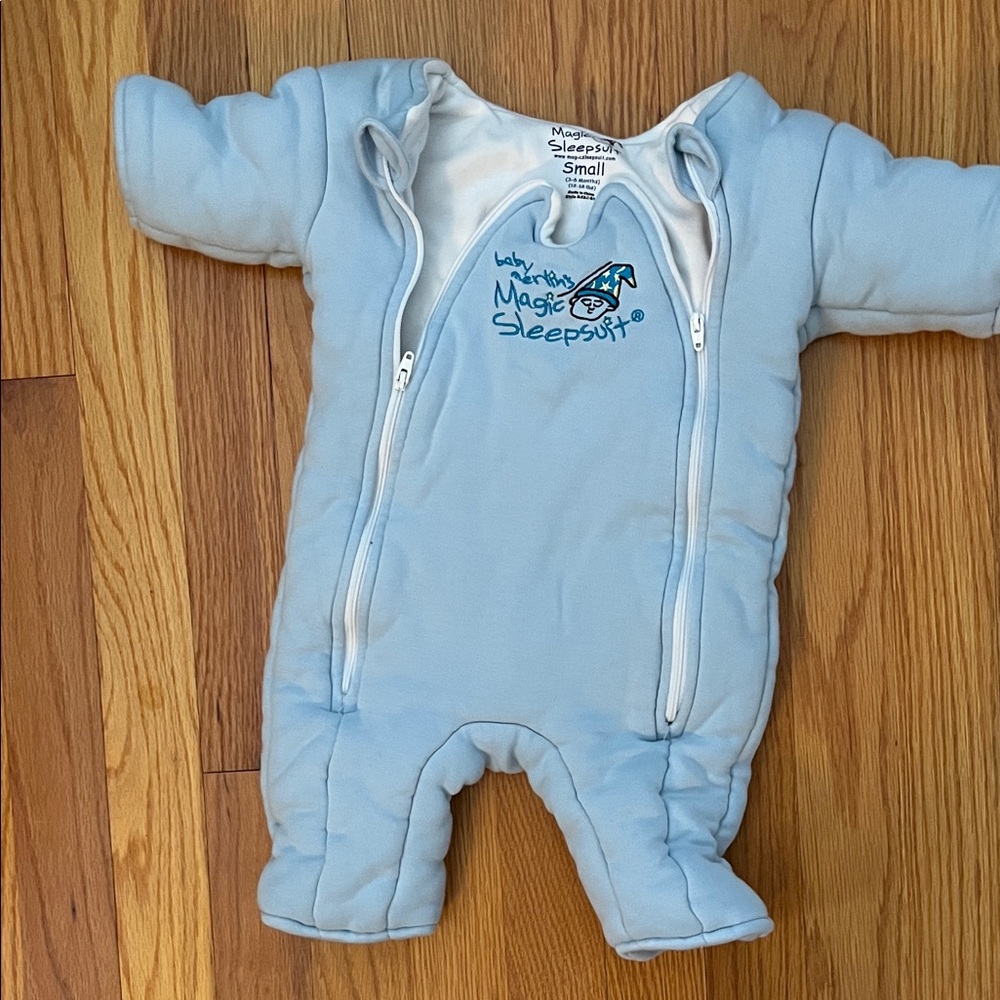 Magic Merlin Sleepsuit. Blue. Small (3-6 months)